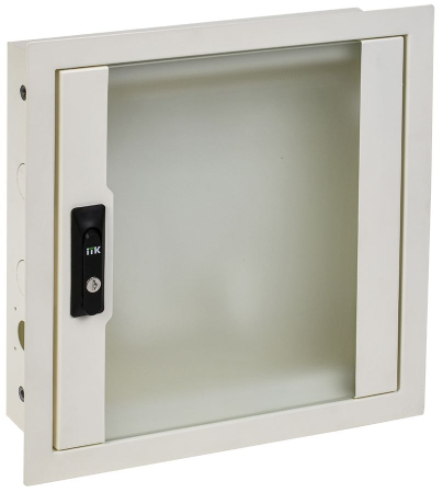 ITK LINEA R Шкаф мультимедиа 400х400мм стекл. бел. RAL9016