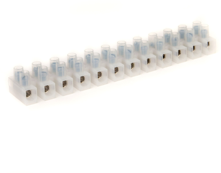 Клемник Полиамид 6.6,12р,110°С,450V, 32A, 4мм.кв.