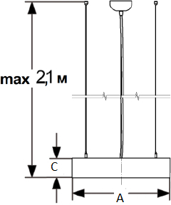 SOL P LED 600 WH 4000K светильник