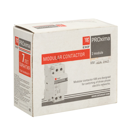 Контактор модульный КМ РУ 40А 2NO (2 мод.) EKF PROxima