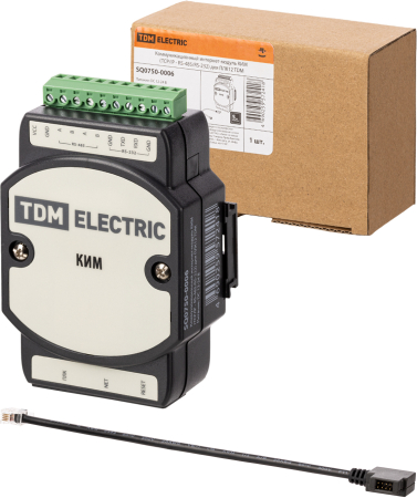 Коммуникационный интернет-модуль КИМ (TCP/IP - RS-485/RS-232) для ПЛК12 TDM