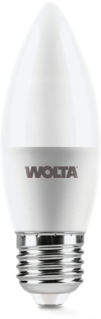 Светодиодная лампа WOLTA 25WC12E27 "Свеча" C37 12Вт 1050лм 6500К Е27 1/50