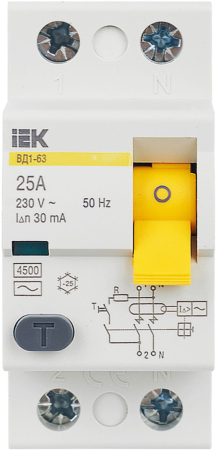 УЗО ВД1-63 2Р 25А 30мА IEK