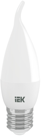 Лампа светодиодная ECO CB35 свеча на ветру 5Вт 230В 3000К E27 IEK