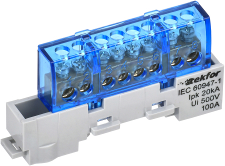 TEKFOR Шина N "ноль" изол. на унив. держ. 6х9-8-С IEK