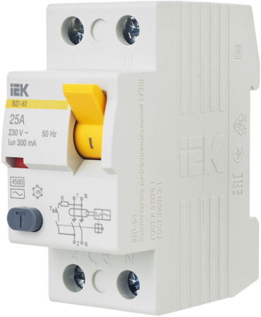 УЗО ВД1-63 2Р 25А 300мА IEK