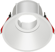 Рамка для модульного светильника "ВАРТОН" FLEX 50 07 круглая встраиваемая утопленная 110х48мм RAL 9010 поворотная