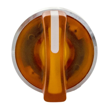 Исполнительный механизм переключателя ХB4 желтый на 2 положения с фиксацией, с подсветкой с короткой ручкой IP65 EKF