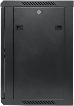 Шкаф настенный 19" TERACOM PRO 12U 600х600 мм дверь стеклянная с замком-ручкой чёрный