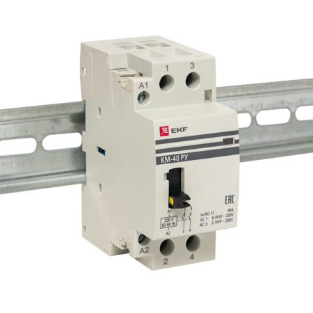 Контактор модульный КМ РУ 40А 2NO (2 мод.) EKF PROxima