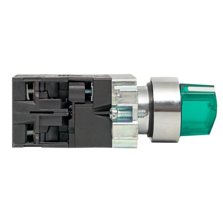 Переключатель BD21 2P c зеленой подстветкой 24В NO EKF PROxima