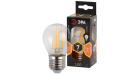 Лампа светодиодная Эра F-LED P45-7W-827-E27 (филамент, шар, 7Вт, тепл, E27)
