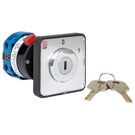 Переключатель кулачковый ПК-1-112 10А 2P «0-1» с ключом EKF PROxima