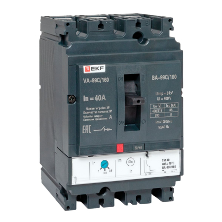 Выключатель автоматический ВА-99C (Compact NS)  160/ 40А 3P 36кА EKF PROxima