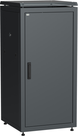 ITK Шкаф сетевой 19" LINEA N 18U 600х600 мм металлическая передняя дверь черный