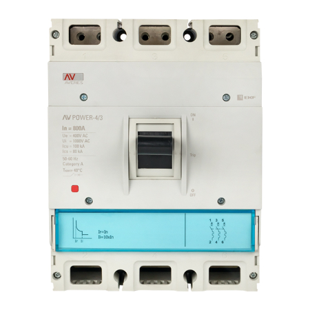 Выключатель автоматический в литом корпусе AV-POWER-4/3 800А 35кА TR EKF