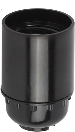 ЭРА Патрон Е27 подвесной, бакелит, черный (x50) (50/200/9600)