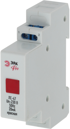 Лампа сигнальная ЛС-47 (красная) на DIN-рейку NO-902-179 ЭРА Pro