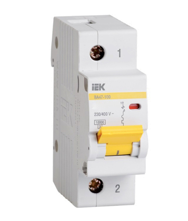 Авт. выкл. ВА47-100 1Р 25А 10кА х-ка D IEK