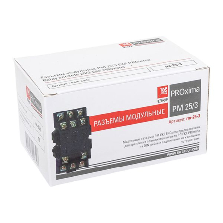 Разъем модульный РМ 25/3 EKF PROxima