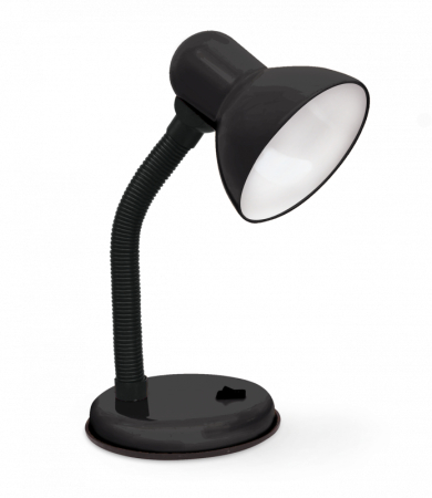 Светильник наст п/лампу на основании СНО 22Ч 60Вт E27 230В ЧЕРНЫЙ (мягкая упак) IN HOME