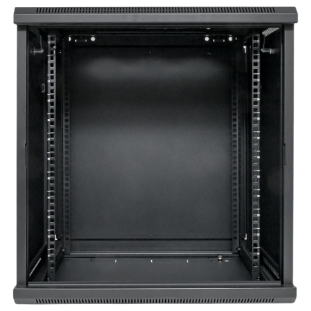 Шкаф настенный 19" TERACOM PRO 12U 600х450 мм дверь стеклянная с замком-ручкой чёрный