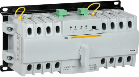 Устройство автоматического ввода резерва модульное АВР-2 LITE 63А KARAT IEK