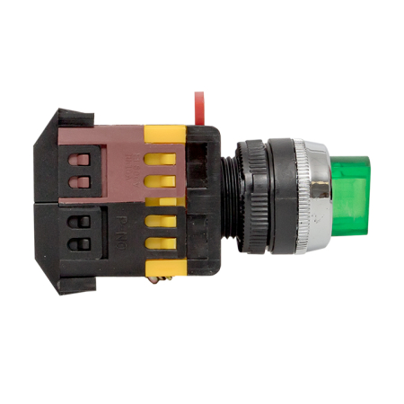 Переключатель ANC-22 3P зеленый с подсветкой 220В NO+NC EKF PROxima