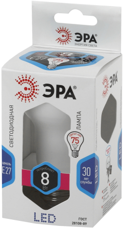 Лампа светодиодная Эра LED R63-8W-840-E27 (диод, рефлектор, 8Вт, нейтр, E27)