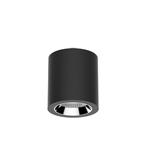 Светильник LED "ВАРТОН" DL-02 Tube накладной 125*135 18W 3000K 35° RAL9005 черный матовый