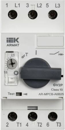 ARMAT Авт. выкл. защиты двигателя A6 GV2P 1,6-2,5А IEK