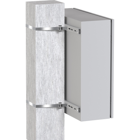 Комплект крепления на столб монтажной полосой (ширина шкафа до 650 мм) EKF Basic