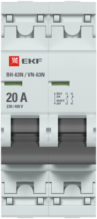 Выключатель нагрузки 2P 20А ВН-63N EKF PROxima