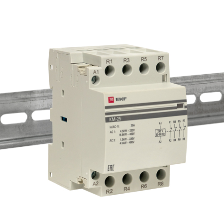 Контактор модульный КМ 25А 4NC (3 мод.) EKF PROxima