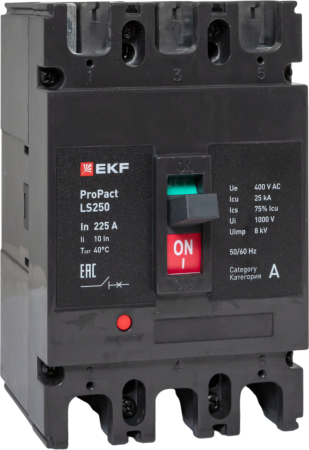 Автоматический выключатель LS250 25кА 3P 225А ProPact EKF
