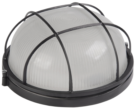 Светильник НПП1102 черный/круг с реш.100Вт IP54 IEK