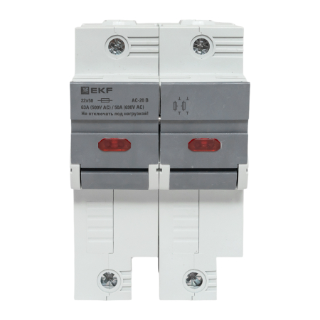 Предохранитель-разъединитель DF 22х58 2Р (тип ПВЦ)  EKF