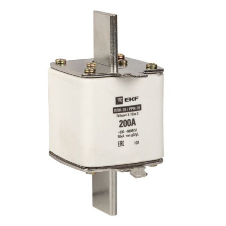 Плавкая вставка ППН-39 630/200А габарит 3 EKF PROxima