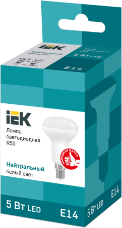 Лампа светодиодная ECO R50 рефлектор 5Вт 230В 4000К E14 IEK