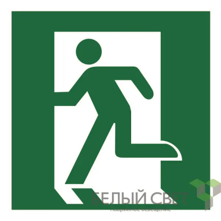 Знак безопасности NPU-2424,E01-01 "Выход здесь (лев,)"
