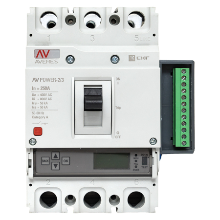 Автоматический выключатель AV POWER-2/3 250А 50kA ETU6.2
