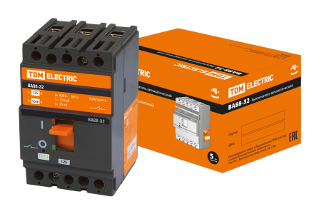 Автоматический выключатель ВА88-32 3Р 125А 25кА TDM