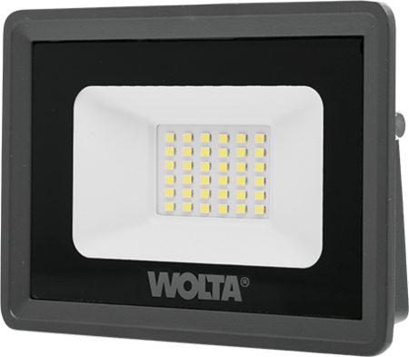 Светодиодный прожектор WFL-30W/06, 5500K, 30 W SMD, IP 65,цвет серый,слим