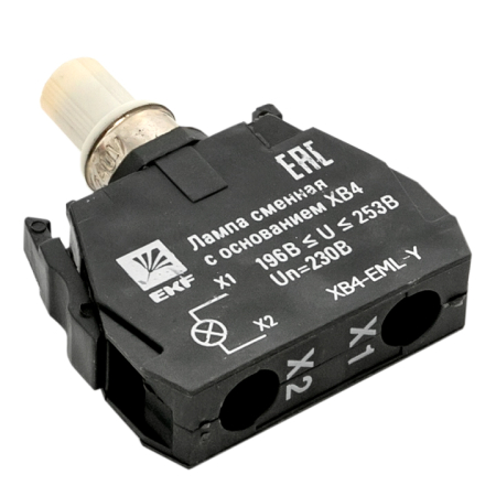 Лампа сменная c основанием XB4 желтая 230В EKF PROxima