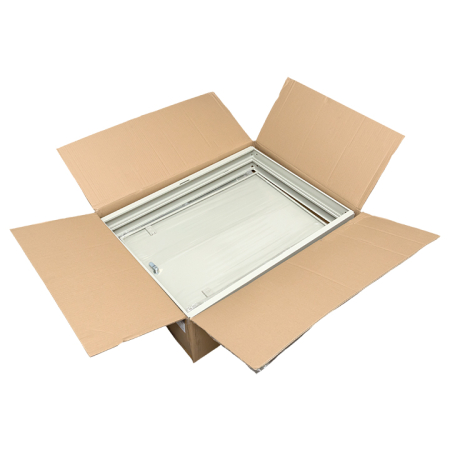 Шкаф настенный 19" TERACOM PRO 15U 600х600 мм дверь стеклянная с замком-ручкой серый