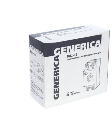 УЗО ВД1-63 2Р 25А 30мА GENERICA
