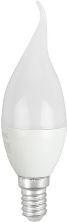 LED BXS-8W-865-E14 R  Лампочка светодиодная ЭРА RED LINE LED BXS-8W-865-E14 R E14 / Е14 8Вт свеча на ветру холодный дневной свет