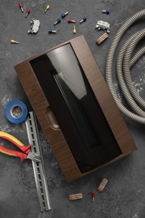 Щит распределительный навесной ЩРН-П-18 темное дерево IP41 EKF PROxima