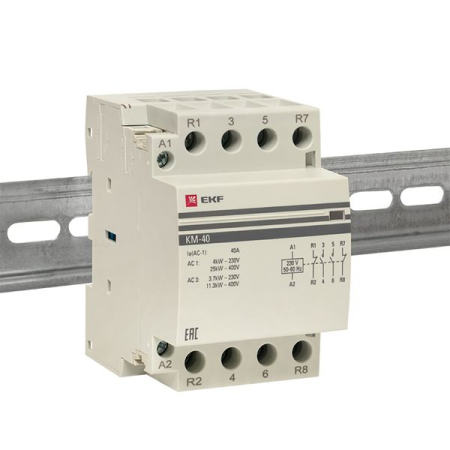 Контактор модульный КМ 40А 2NО+2NC (3 мод.) EKF PROxima
