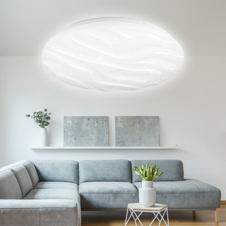 Бытовые светодиодные светильники (SPB 6) Fashion SPB-6 "Wave" 120  ЭРА Светодиод. св-к 120Вт 3000-65